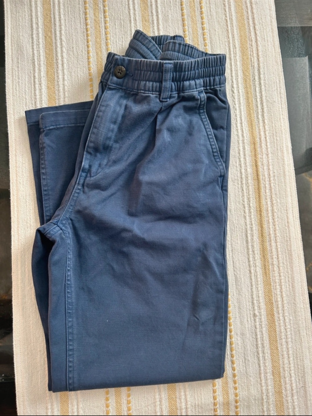 Polo by Ralph Lauren Navy Elastic-Waist Chino Pants